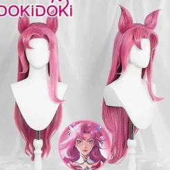 Snabb leverans Dokidoki-r Spel Lol Cosplay League Of Legends Kaisa Star Guardian Kostym Star Guardian Kaisa Cosplay Cosplay Peruk Plus Size Peruk M | Fyndiq> Peruker