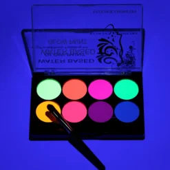 Snabbtorkande vattenlöslig kroppsfärg 8 färger Jul Makeup Verktyg Konsttillbehör><noscript><img width=