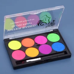 Snabbtorkande vattenlöslig kroppsfärg 8 färger Jul Makeup Verktyg Konsttillbehör><noscript><img width=
