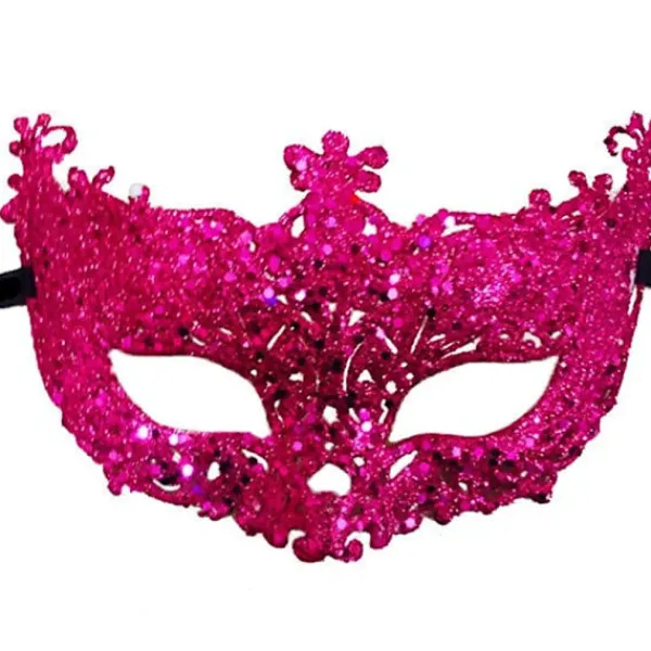 Snygg lyxig venetiansk maskeradmask för kvinnor, flickor Sexig Fox Eye-mask för utklädnad Jul Halloweenfest> Masker