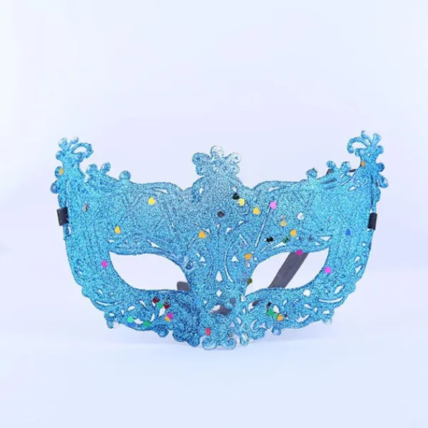 Snygg lyxig venetiansk maskeradmask för kvinnor, flickor Sexig Fox Eye-mask för utklädnad Jul Halloweenfest> Masker
