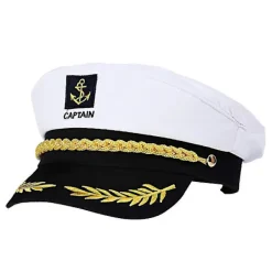 Sommarhatt för kvinnor, Pirathatt, Kaptenhatt, Marinblå Kostymtillbehör, Marinblå Hatt, Marinblå> Huvudbonader