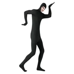 Spandex Helkroppsdräkt med Ansiktsöppning för Halloween, Häxa och Halloweenfest, Present Svart M-（160cm） Svart M-（160cm）> Dräkter