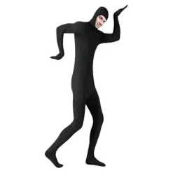 Spandex Helkroppsdräkt med Ansiktsöppning för Halloween, Häxa och Halloweenfest, Present Svart S-（150cm）> Dräkter