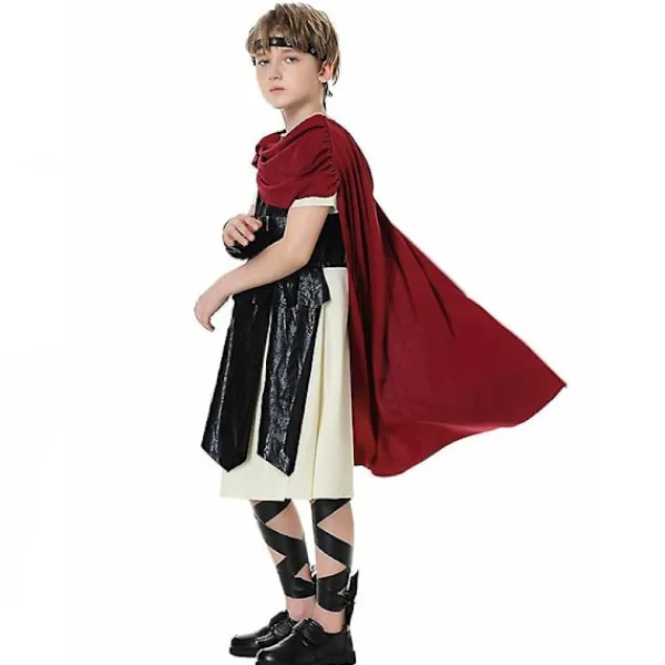 LAIQIANKUI Spartan Warrior set Roman Gladiator Cosplay Halloween Carnival kostym för vuxet barn XL> Dräkter