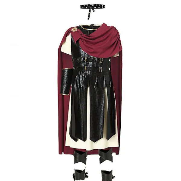 LAIQIANKUI Spartan Warrior set Roman Gladiator Cosplay Halloween Carnival kostym för vuxet barn XL> Dräkter