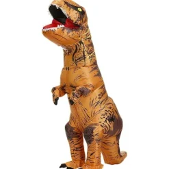 Glad Specialerbjudande! Högkvalitativ Ny Uppblåsbar T-Rex Dinosauriedräkt Halloween Maskerad för Vuxna (Brun) Brun (ca)> Dräkter
