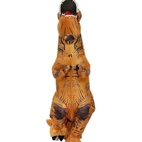 Glad Specialerbjudande! Högkvalitativ Ny Uppblåsbar T-Rex Dinosauriedräkt Halloween Maskerad för Vuxna (Brun) Brun (ca)> Dräkter