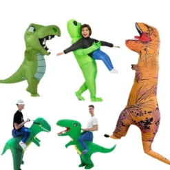 (Specialerbjudanden) Uppblåsbar Dinosaurie Docka Kostym Barn Halloween Rekvisita Roliga Tyrannosaurus Rex Alien Kläder Jul> Dräkter