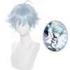 Spel Genshin Impact Chongyun Cosplay Peruk Chong Yun Hair Hallowe> Peruker
