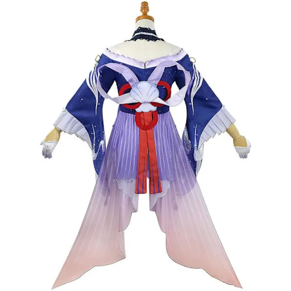 Spel Genshin Impact Sangonomiya Kokomi Cosplay Rollspelsperuk Hår Halloweenfest Rekvisita Genshin Cosplay Peruk> Peruker