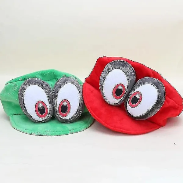 Spel Super Odyssey Cappy Hatt Vuxen Anime Cosplay Super Bros Keps Plysch Leksak Dockor Grön> Huvudbonader