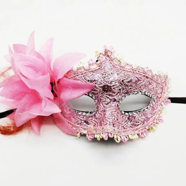 Spets ögonmasker Maskeradmasker SVART> Masker