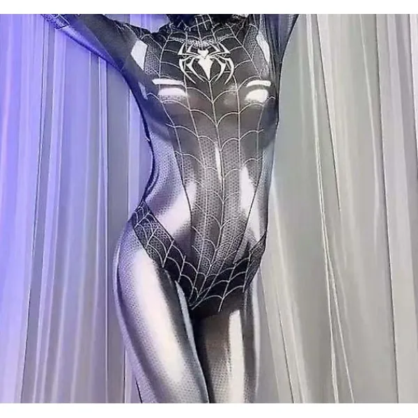 Spiderman Cosplay-kostym för kvinnor, Halloween påsk zy red L M> Dräkter