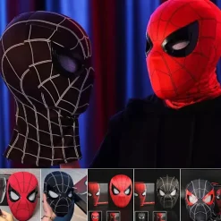 Spindelmannen Mask med Fjärrkontroll för Blinkande Ögon & Cosplay[ZHE]> Masker