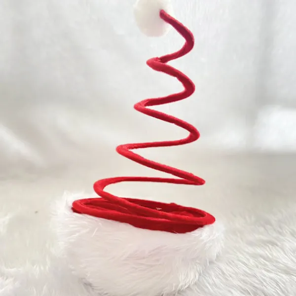 LBJ Spiral Fjäder Tomte Hattar Jul Festlig Huvudbonad> Huvudbonader