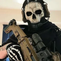 Spökmask V2 - Operator MW2 airsoft COD Cosplay Airsoft Taktisk Skalle Full Mask> Masker