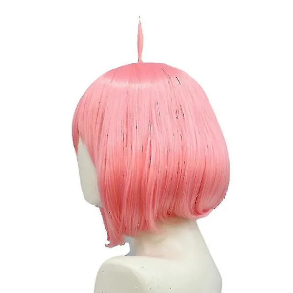 FMYSJ Spyfamily Anya Peruk Dam Rosa Bob Kort Hår Peruker Cosplay Party Hela Huvudet Peruker Tw (FMY)> Peruker