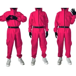 Squid Game Dräkt / Maskeraddräkt - Cosplay Suit S><noscript><img width=