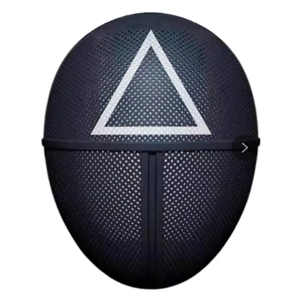 Squid Game Mask Cosplay Hjälm Koreansk TV-serie Maskerad Rekvisita Halloween Party Guld Triangel Fyrkant Cirkel Rund Sex Mask~04449> Masker