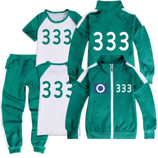 Squid Game, sportkläder, komplett set med rep 140> Dräkter