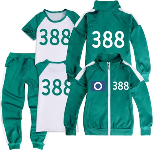 Squid Game, träningsuniform, komplett set inklusive arbetskläder - Perfekt 170> Dräkter