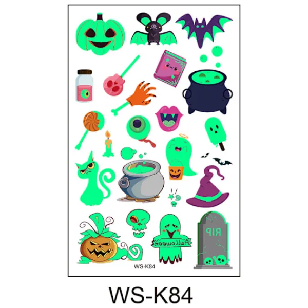 6st 3D Halloween-tatueringar> Smink