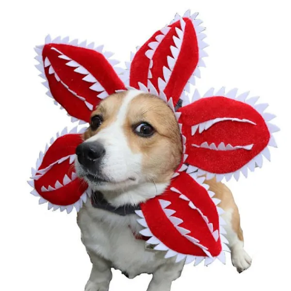 Söt Demogorgon Husdjurshatt Cosplay Rekvisita Tillbehör Huvudbonad Mjuk Kattunge Mössa Halloween/Julklapp L> Huvudbonader