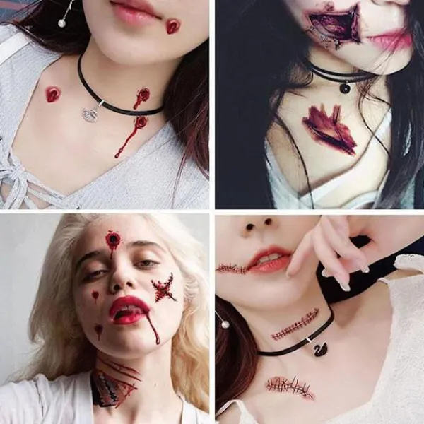 Otego 30st Halloween - Sårtatuering / Tatuering stickers> Smink