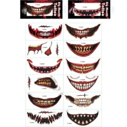 Otego 12st Halloween - Sårtatuering - Muntatueringar - Tatuering><noscript><img width=
