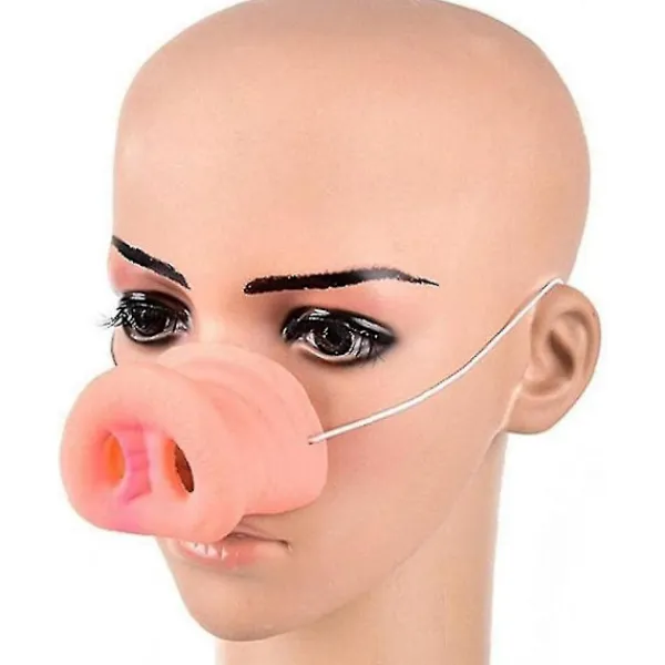 Söt Halloween gummigrisnäsa kostym med elastiskt band kostym djurmask tryne temafest mask rekvisita kött> Masker