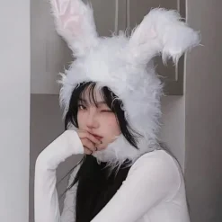 Söt Kaninhatt Öronhuvudband Mössa Kanin Cosplay Fotorekvisita Roliga Rekvisita Mjuk Nyhet Klä Upp Fest Evenemang Kostym> Huvudbonader