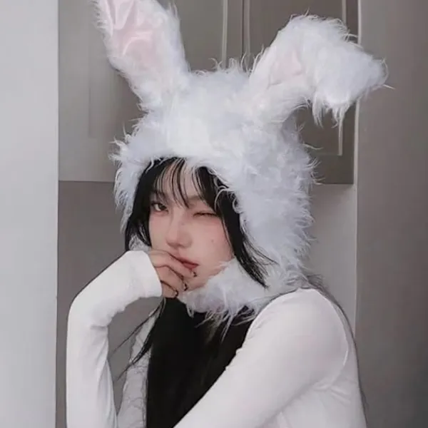 Söt Kaninhatt Öronhuvudband Mössa Kanin Cosplay Fotorekvisita Roliga Rekvisita Mjuk Nyhet Klä Upp Fest Evenemang Kostym> Huvudbonader