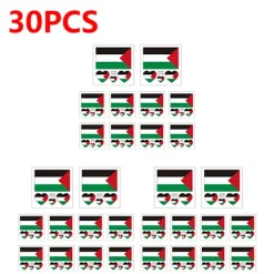 30st Palestine Hand Face Sticker, Transfer Sticker, Ljusa färger, Palestine Face Sticker, Lätt att ta bort> Smink
