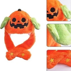 Söt Plyschmössa med Viftande Öron - Rolig Djur Cosplay Mössa, Utklädningsmössa för Högtider som Halloween, Påsk och Jul><noscript><img width=