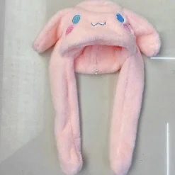 Söt Sanrio Hatt Cinnamoroll Tillbehör Kawaii Håll Värmen Förtjockning Plyschmössa Öron Rör Anime Mjuka Leksaker För Flickor Gåva - Perfet><noscript><img width=