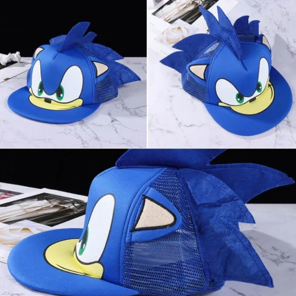 Söt tecknad mössa Sonic The Hedgehog mössa> Huvudbonader