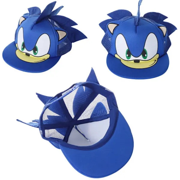 Söt tecknad Sonic The Hedgehog-keps> Huvudbonader