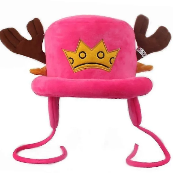 Söta Anime Hattar Tony Chopper Cosplay Plysch Hatt Rekvisita Unisex Varma Vintermössor Halloween Julklapp> Huvudbonader