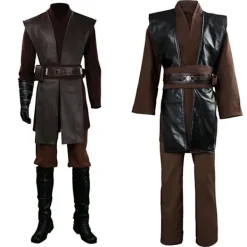 EURL Star Wars Anakin Skywalker Cosplay Kostym för Män Halloween Karneval Party Outfit {ee} M><noscript><img width=