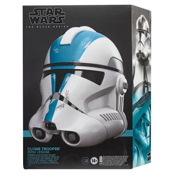 Northix Star Wars Clone Trooper elektronisk hjälm med röstväxlare> Huvudbonader
