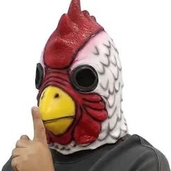 Stor kuk djurhuvudmask exklusiv latex tecknad kycklinghuvud Halloween kycklingdräktmask><noscript><img width=
