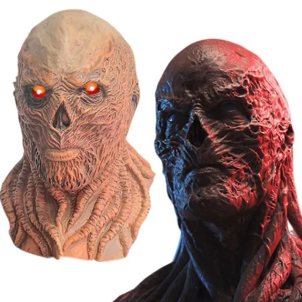 Stranger Things 4 Vecna No.1 Cosplay Helhuvudmask Halloween Carnival Skräckmask Festkostymrekvisita> Masker