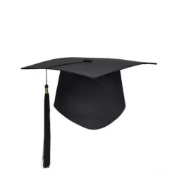 Studentmössa, examenmössa, universitetsexamenmössa med hängande tofsar, för examenceremonin, passar för gymnasiet> Huvudbonader