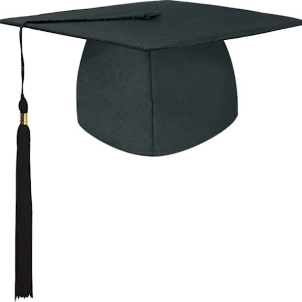 Glad Studentmössa, examensmössa, universitetsexamensmössa med hängande tofsar, för examensceremoni, lämplig för gymnasiet> Huvudbonader