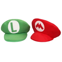 Super Mario Bros. Luigi Cartoon Cosplay Hatt Klassisk Leksak Anime Cha> Huvudbonader