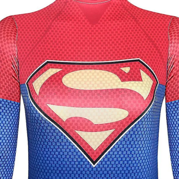 LAIQIANKUA Superhjälte Supergirl Cosplay Dräkt Halloween Zentai Kappkostym För Barn Vuxen> Dräkter