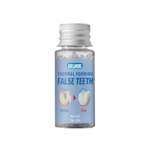 Superstarkt plasttandlim, superstarkt naturligt harts proteslim, tillfällig sminkreparation trasig glugg protes fast lim 20g> Tillbehör