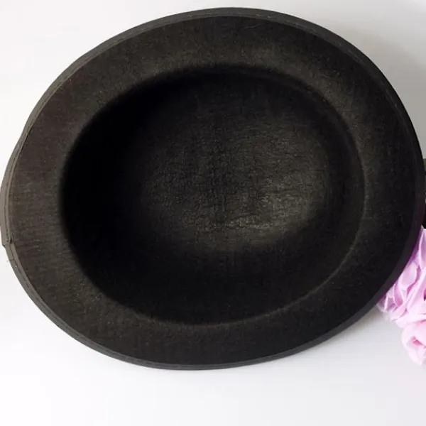 Svart Bowlerhatt Magikerhatt Klä upp Kostymtillbehör för Män Vuxen Maskeradfest> Huvudbonader