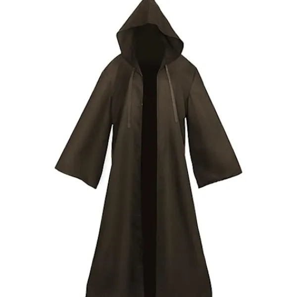 Svart kappa med huva för vuxna och barn, unisex vampyrkappa, Darth Vader-dräkt, halloweenkostym, häxkappa, jediklänning, lång kappa för halloween> Dräkter